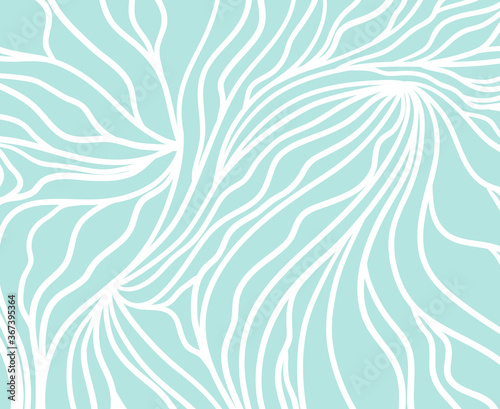 Monochrome wave pattern. Abstract wavy background. Hand drawn lines. Stripe texture. Colored wallpaper