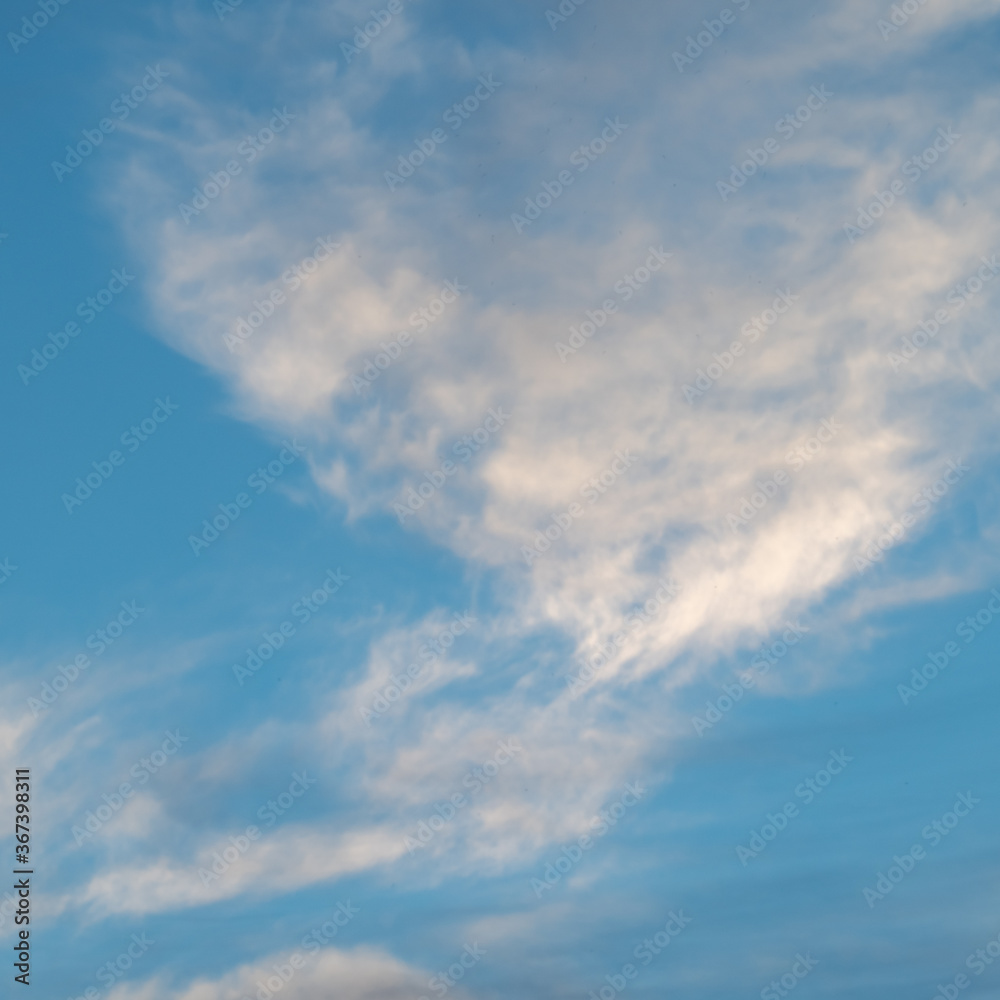 A photo of a beautiful white cloud against a blue sky.