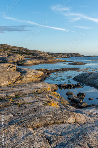 Cliffs at the sea at Orust in Sweden