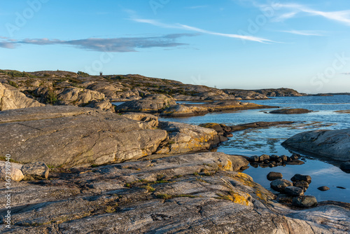 Orust in Sweden in summer evening