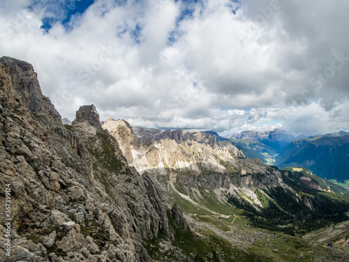 Rotwand and Masare via ferrata in the rose garden in the Dolomites © mindscapephotos