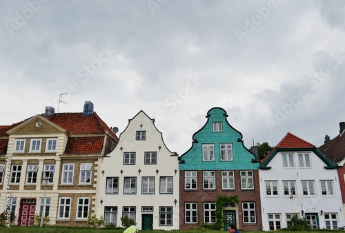 GIebelhäuser am Marktplatz von Glücksstadt