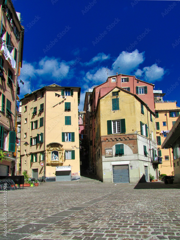 colorful houses in Italy