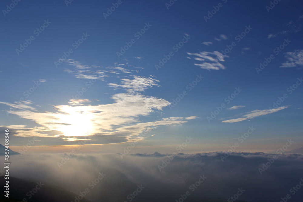 Obraz premium カルデラと雲海