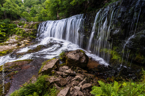 Beautiful waterfall in a forest