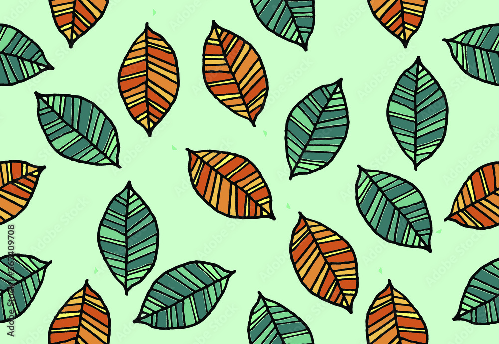 The composition of the leaf shape, with a very artistic color. for backgrond, vector, EPS 10 The composition of the leaf shape, with a very artistic color. for backgrond, vector, EPS 10
