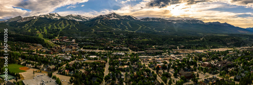 Aerial drone photo - Rugged Rocky Mountains of Breckenridge, Colorado. 