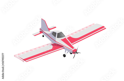 Agricultural airplane, modern jet for crop dusting