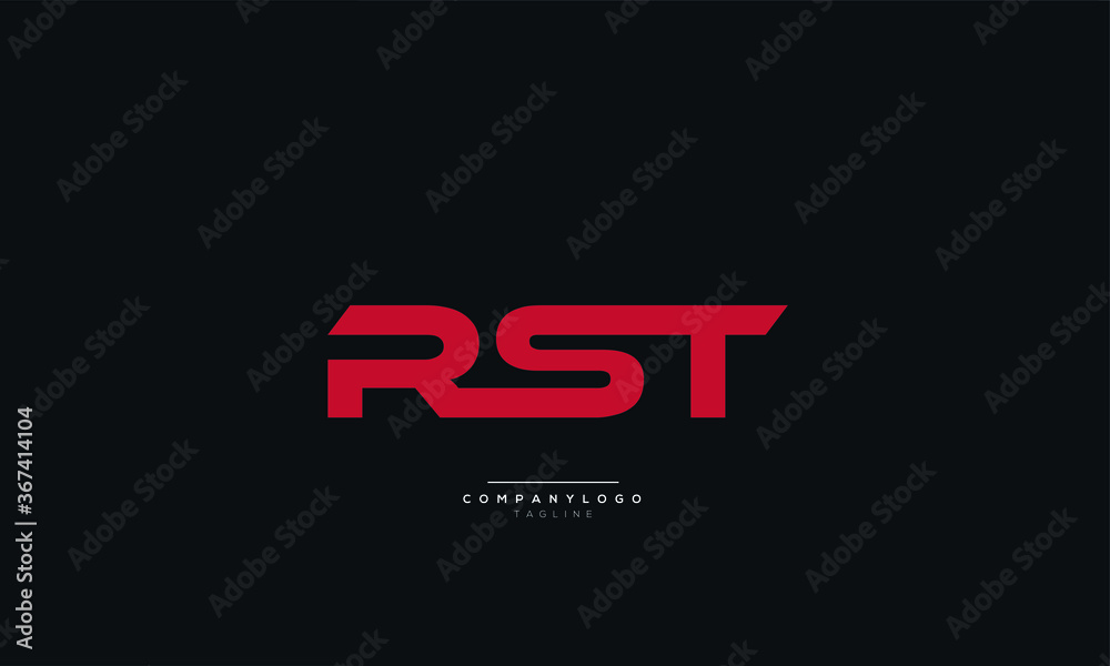 RST Letter Business Logo Design Alphabet Icon Vector Symbol