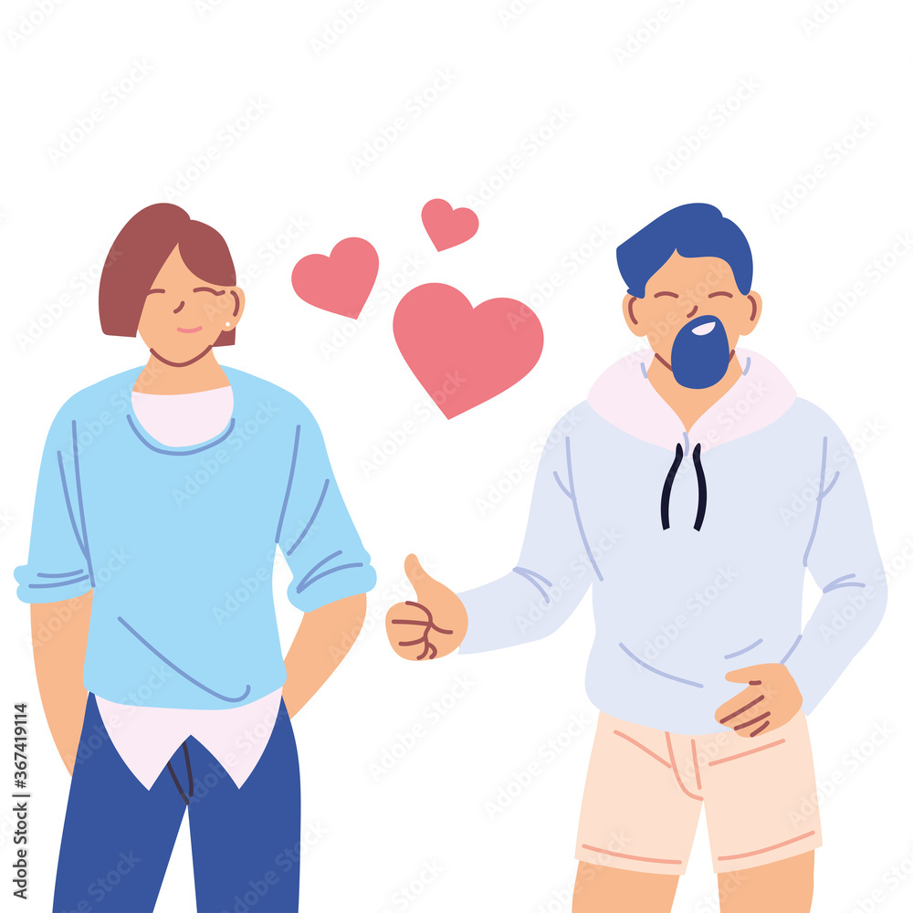 lgtbi men cartoons with hearts vector design lgtbi men cartoons with hearts vector design