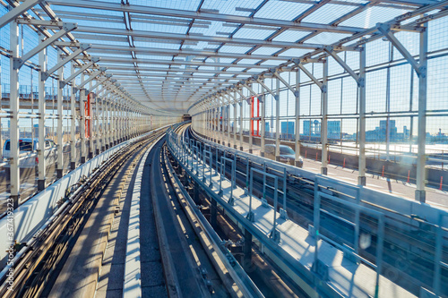 Japan. Tokyo. Railway track...