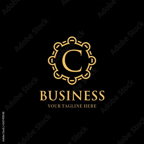 initials c Luxury Elegant Logo Images Stock Photos & Vectors
