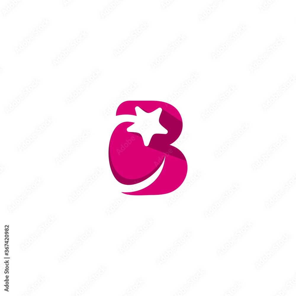 CB Logo letter. Vector Graphic Branding Initial Letter B, C With Star Element. CB Logo letter. Vector Graphic Branding Initial Letter B, C With Star Element.