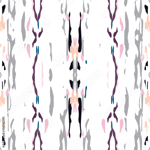 Hand Drawn, Paint Texture. Shibori Seamless 