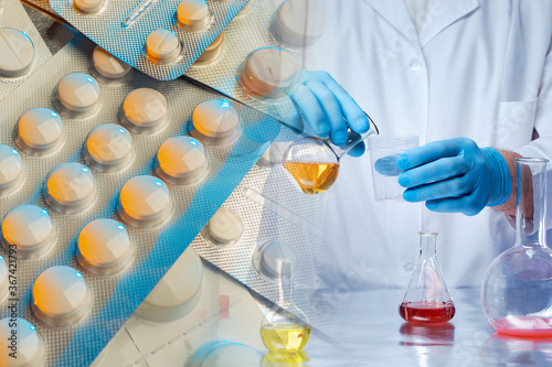 Scientist with substances i...