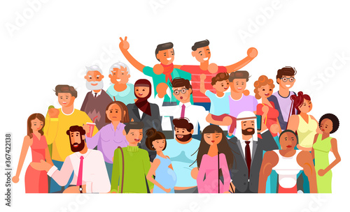 Social diversity crowd
