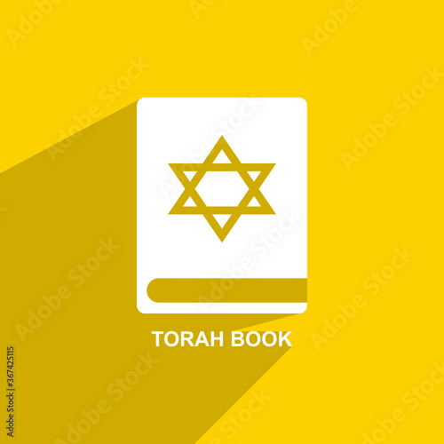 torah book icon, Religion icon vector