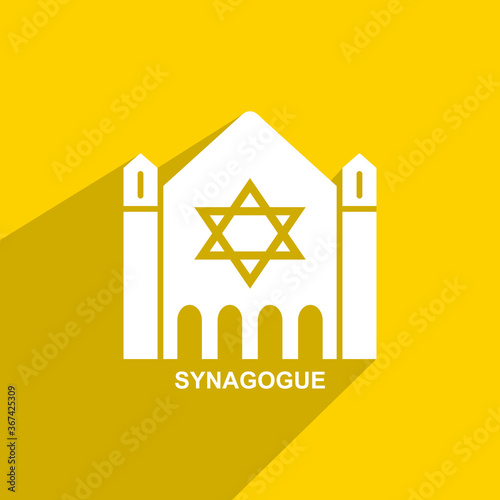 synagogue icon, Religion icon vector