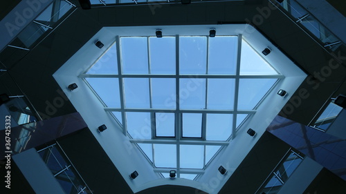glass roof of the building bottom view © Владислав Вольхин
