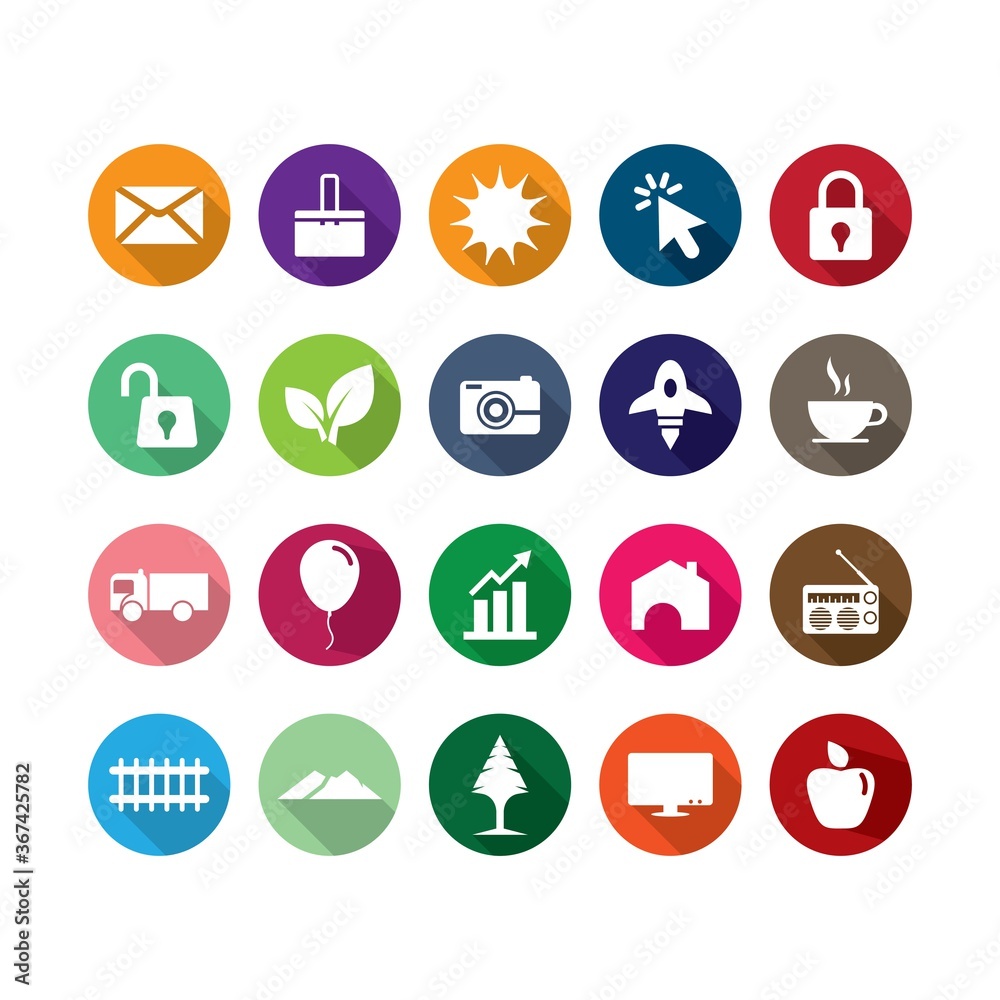 icon set and symbol vector illustration icon set and symbol vector illustration
