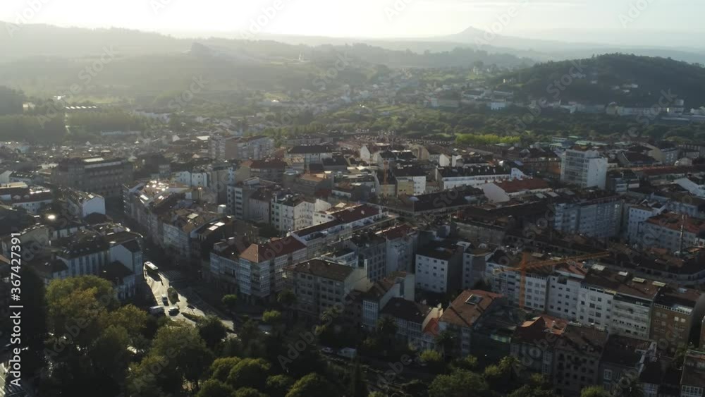 Santiago de Compostela, city of Galicia,Spain. Aerial Drone Video Santiago de Compostela, city of Galicia,Spain. Aerial Drone Video