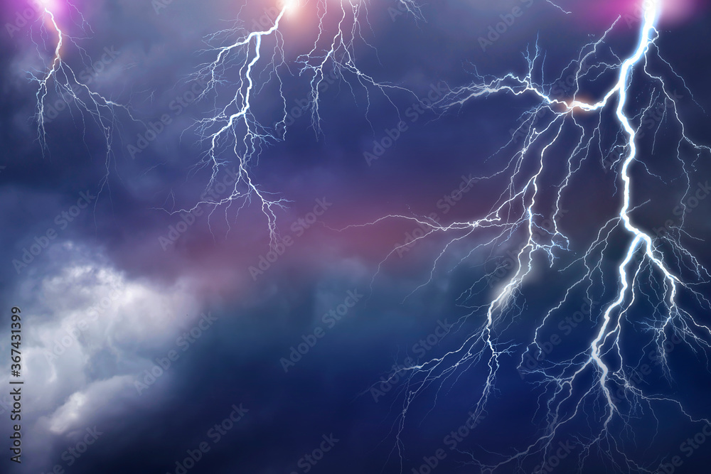 Lightning, thunder cloud dark cloudy sky Lightning, thunder cloud dark cloudy sky