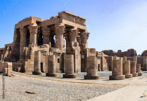 Ancient Egyptian temple in Aswan Kom Ombo