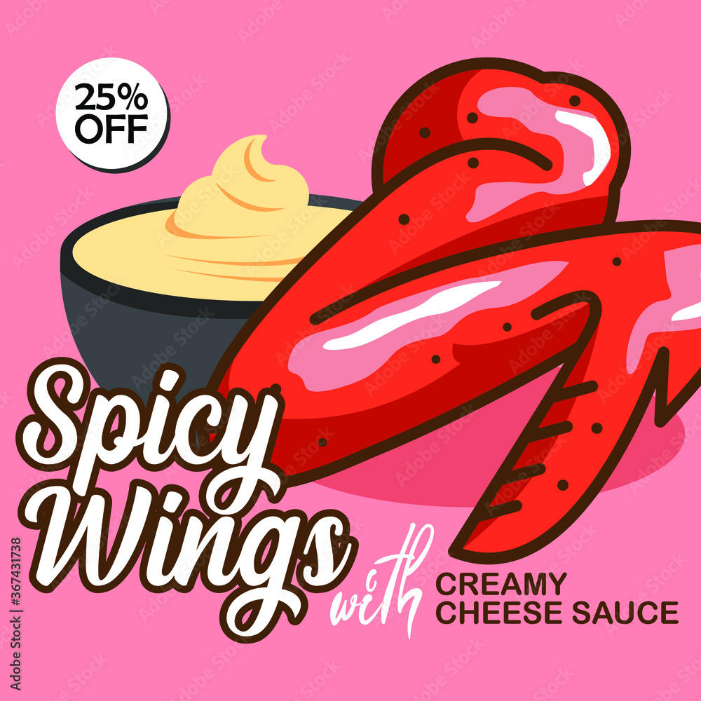 roasted chicken banner ads spicy chicken wings vector fast food design template idea roasted chicken banner ads spicy chicken wings vector fast food design template idea