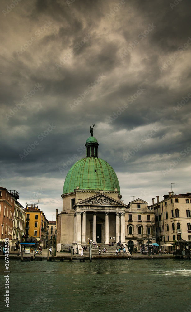 Venice, domed building on the canal