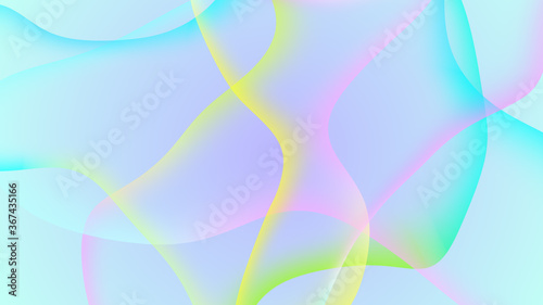 Abstract gradient geometric background. Curved lines and colorful graphic design...