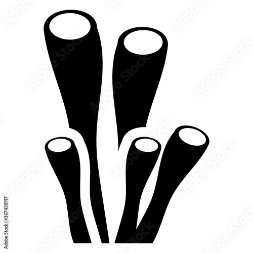 
Trendy design of coral, marine invertebrate icon
