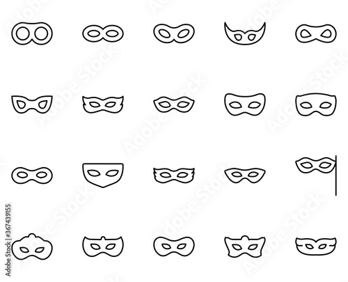 Mask line icon