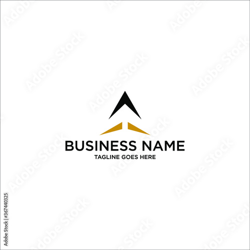 Elegant letter At Ta or A logo needed for your business. Modern, simple and unique that conveys luxury, sophisticated, geometric, abstract, serious, solid, corporate, firm, professional and trusted