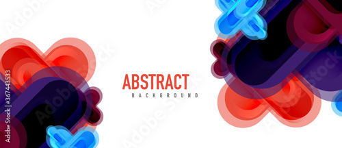 Modern vector glass cross shape abstract technology background for cover, placard, poster, banner or flyer