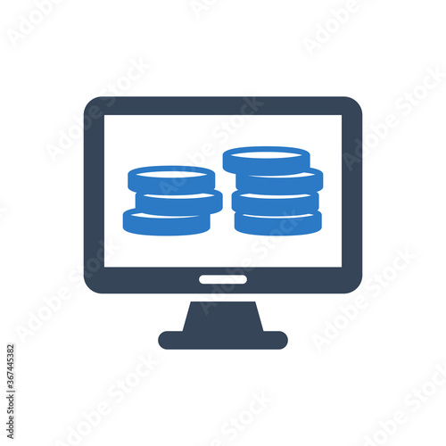 Make money online icon