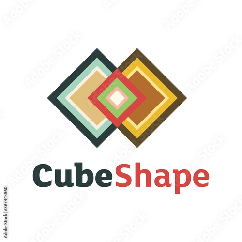 Cube Shape Logo Vector