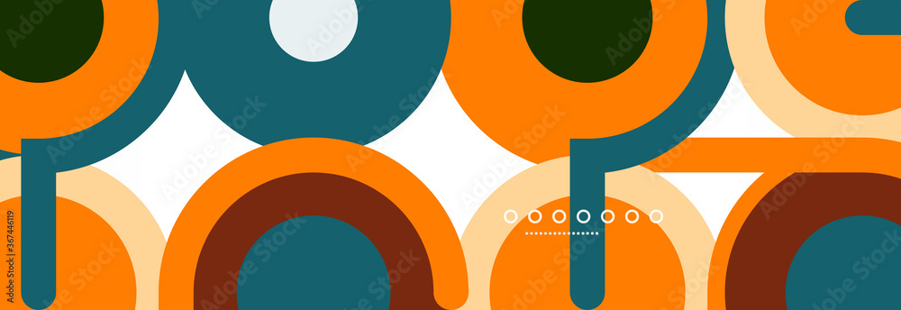 Obraz premium Circles and lines abstract background for covers, banners, flyers and posters and other templates