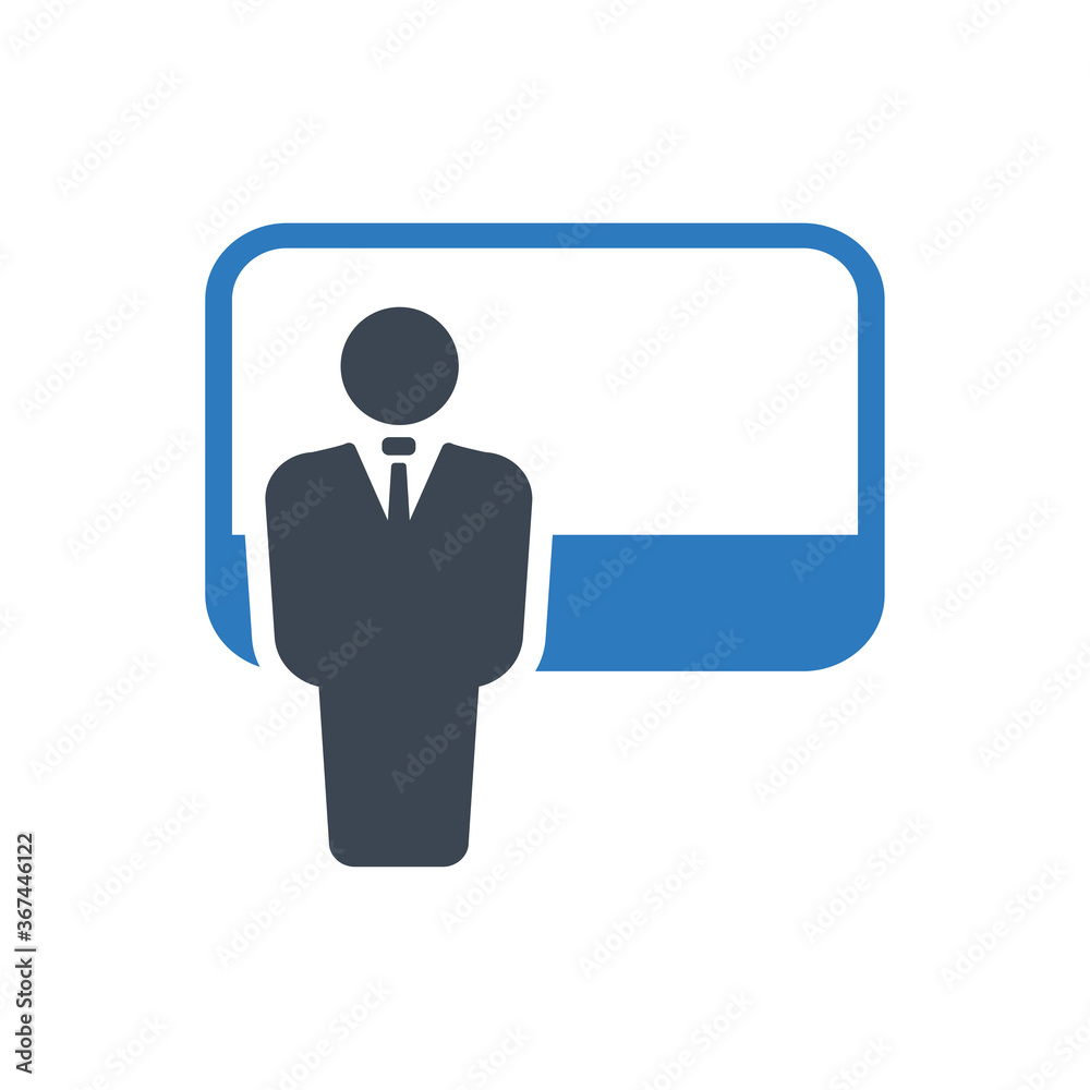 Presentation icon ( vector illustration ) Presentation icon ( vector illustration )