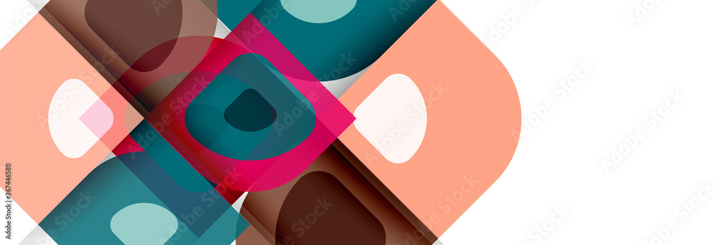 Set of vector modern geometric abstract backgrounds with repeating abstract round shapes patterns and shadow effects Set of vector modern geometric abstract backgrounds with repeating abstract round shapes patterns and shadow effects