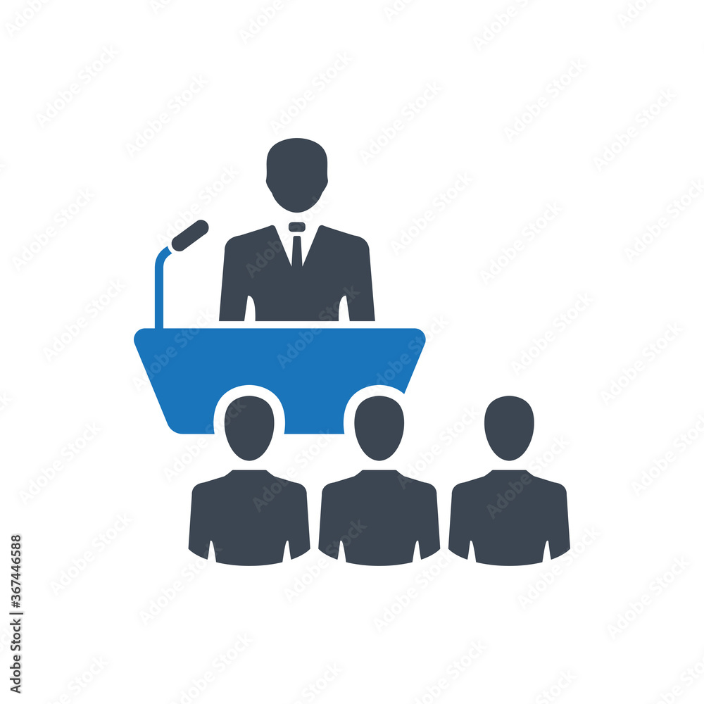 Business conference icon ( vector illustration )