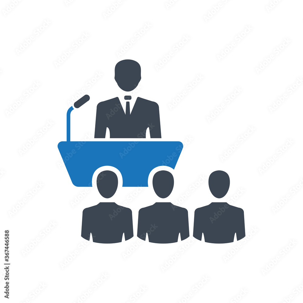 Business conference icon ( vector illustration ) Business conference icon ( vector illustration )