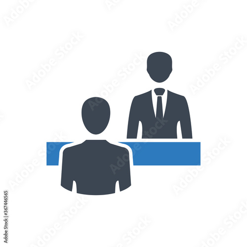 Information desk icon ( vector illustration )