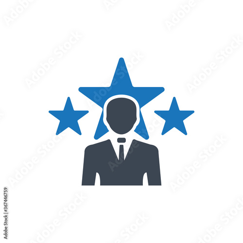 Star salesman icon ( vector illustration )