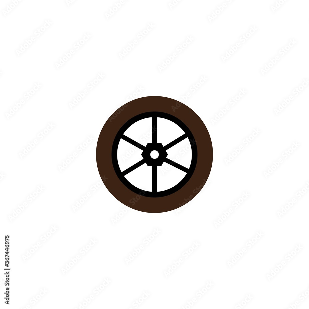 Fototapeta premium Tire car vector