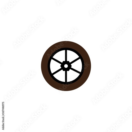 Tire car vector