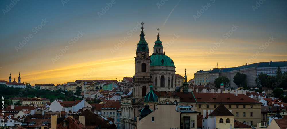 Hradcany at sunset. Prague,Czech Republic.