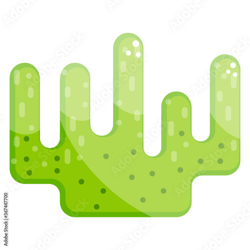 
Multicellular, marine algae icon of in flat design
