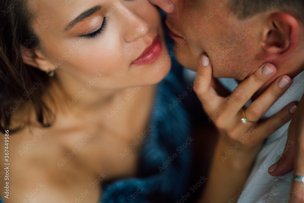 close-up of lovers man and woman. romantic relationship. close-up of lovers man and woman. romantic relationship.