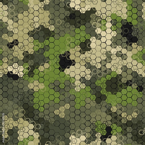 Texture military camouflage seamless pattern. Abstract army vector illustration
