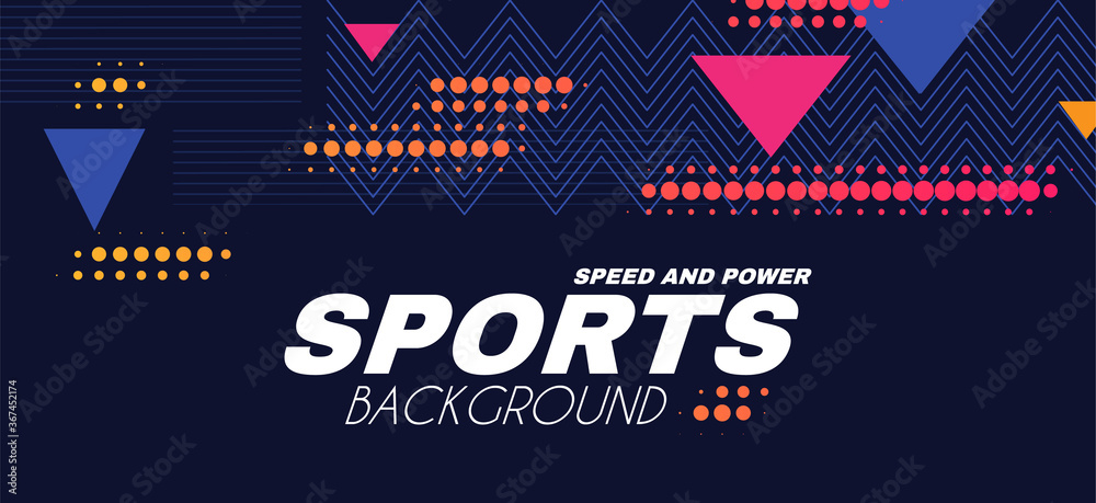 Abstract sport background with moving geometric elements. Trendy design. Abstract sport background with moving geometric elements. Trendy design.